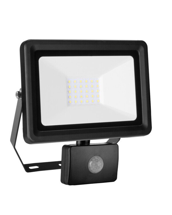 Sieninis šviestuvas su judesio davikliu SLIM 30W SMD LED