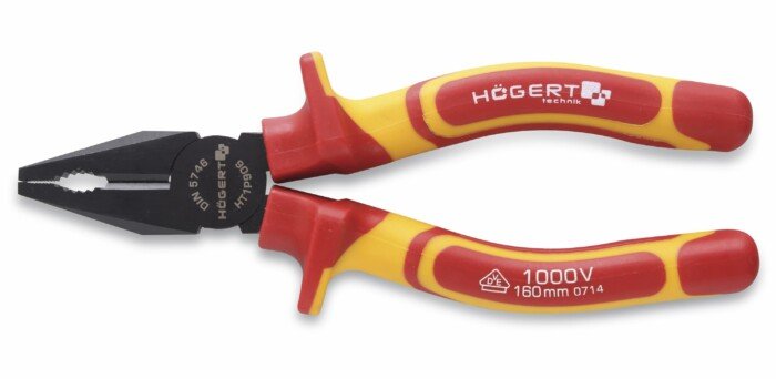 Izoliuotosios replės 180 mm, 1000 V, VDE
