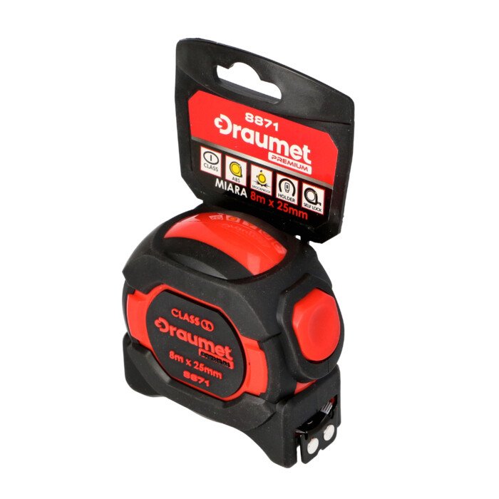 Ruletė  5 m x 25 mm,su magnetu, MID class I
