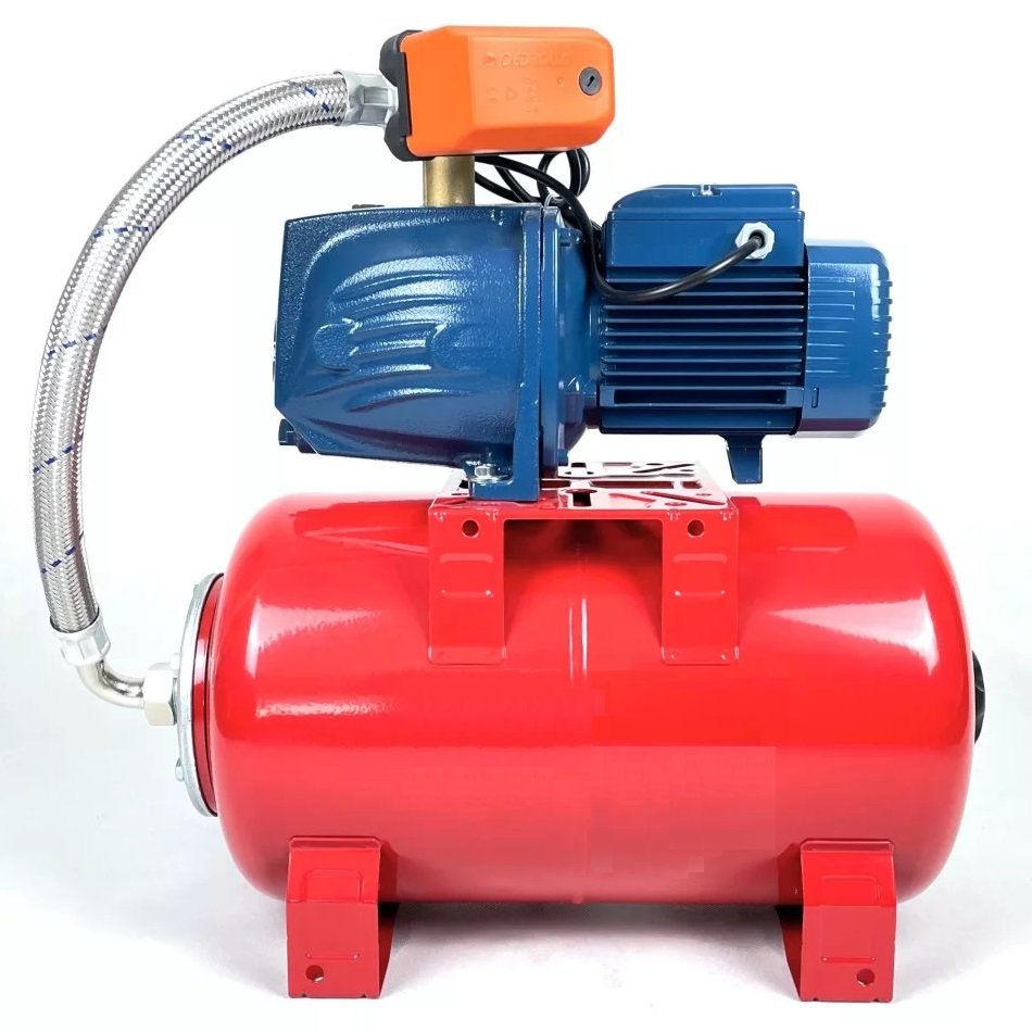 Siurblys su hidroforu Pedrollo JSWm 2CX-24 750Galia: 750 WMaksimalus našumas: 4200 l/valMaksimalus slėgis: 47 mįsiurbimo aukštis: iki 9 mHidroforo talpa: 24 lGamintojas: Pedrollo S.p.A (Italija)Garantija - 24 mėnesiai