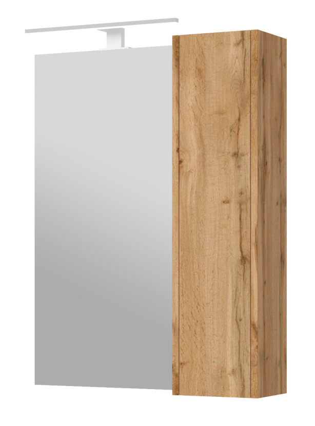 1 Spalva -ąžuolas2. Medžiaga  dažytas MDF3.Apšvietimas4. Rozetė