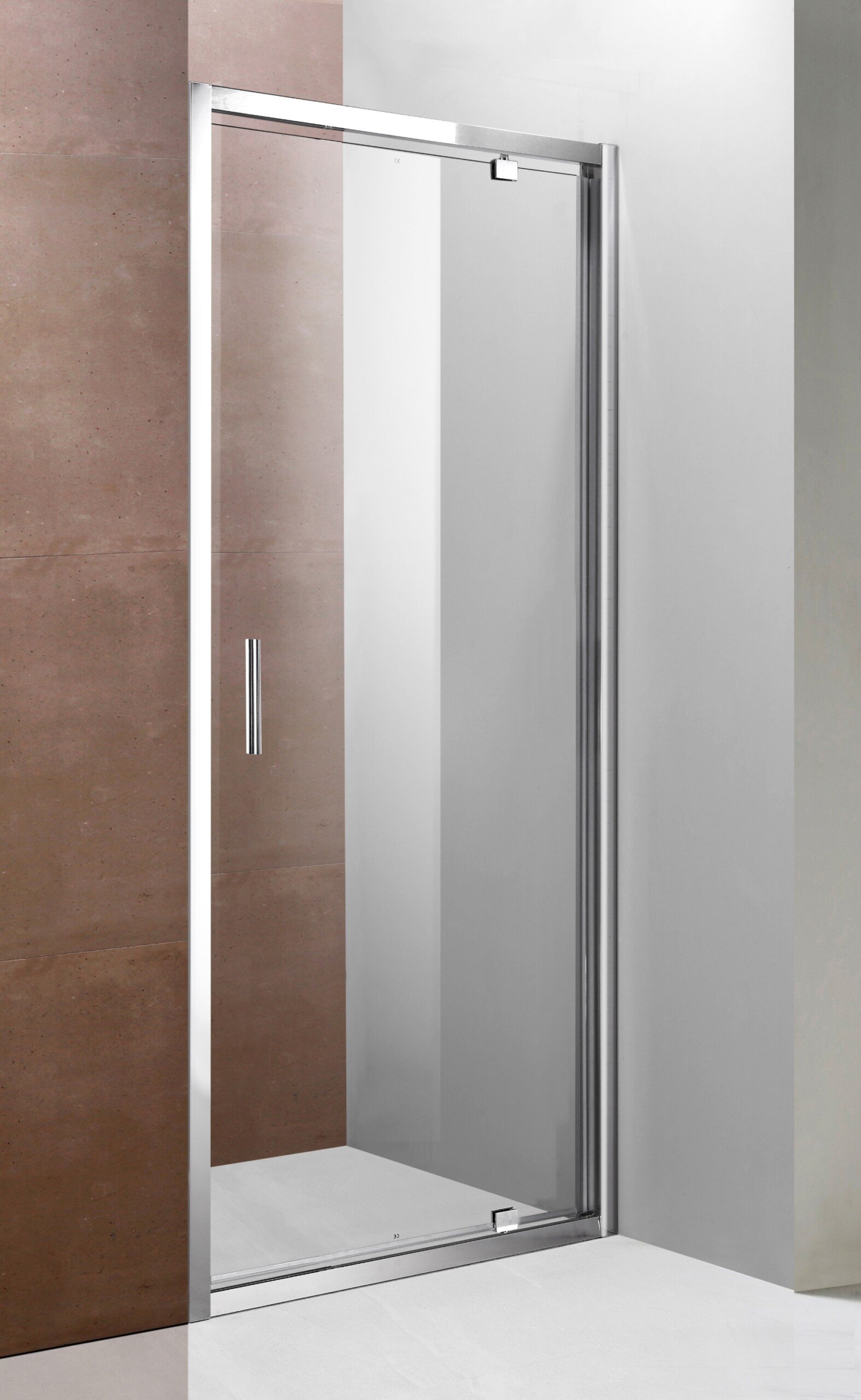 1. Stiklo storis: 6 mm2. Stiklo spalva: skaidrus "Easy clean"3. Profilio spalva: chromuotas4. Nerūdijančio plieno rankenos