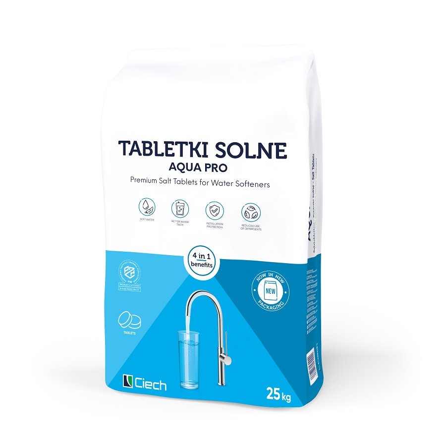 Ciech druskos (NaCl) tabletės naudojamos vandens minkštikliuose jonų mainų dervoms regeneruoti.   Specialus druskos apdorojimas