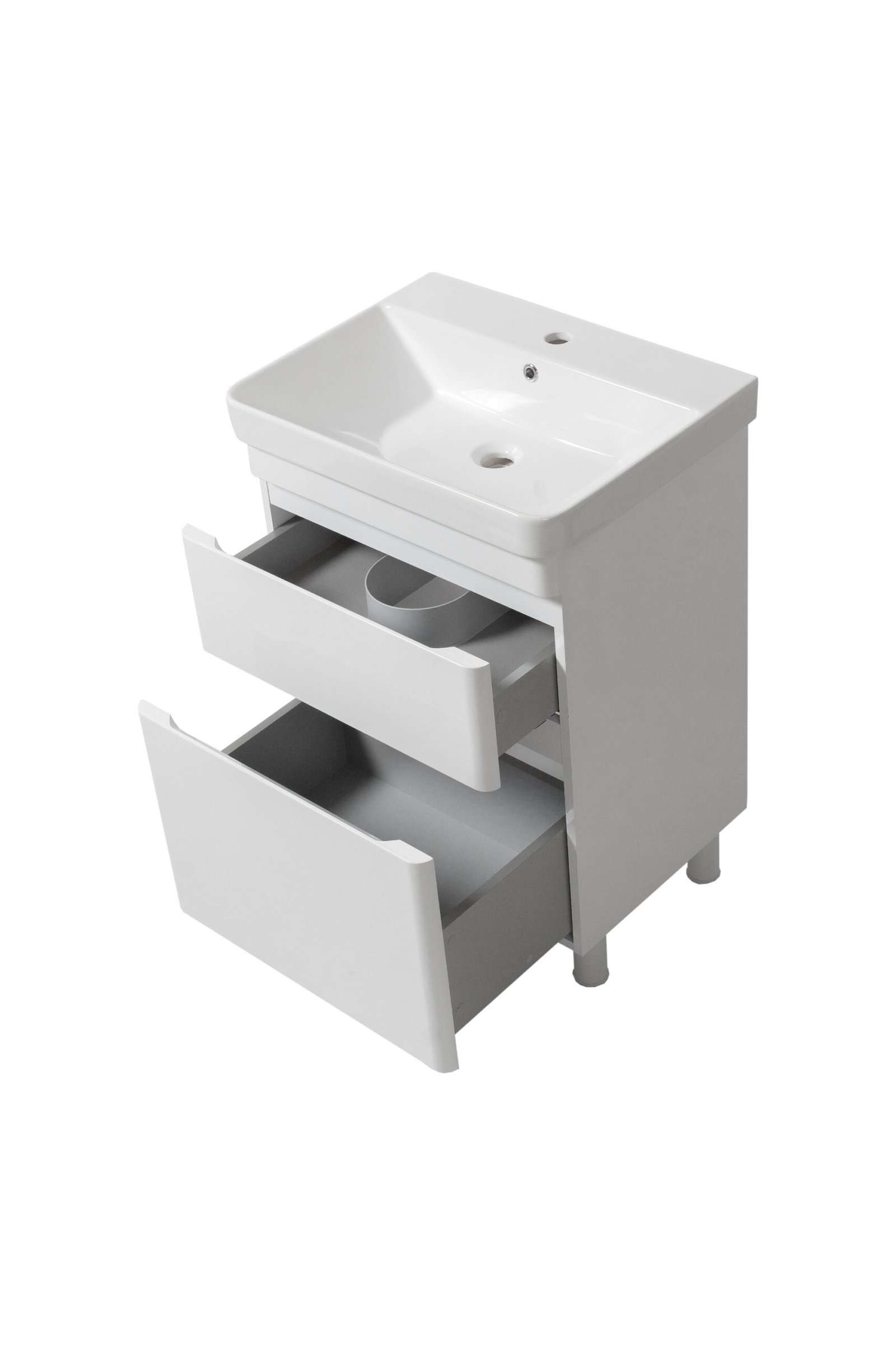 1. Spalva - baltas2. Medžiaga - dažytos MDF plokštės (fasadas)