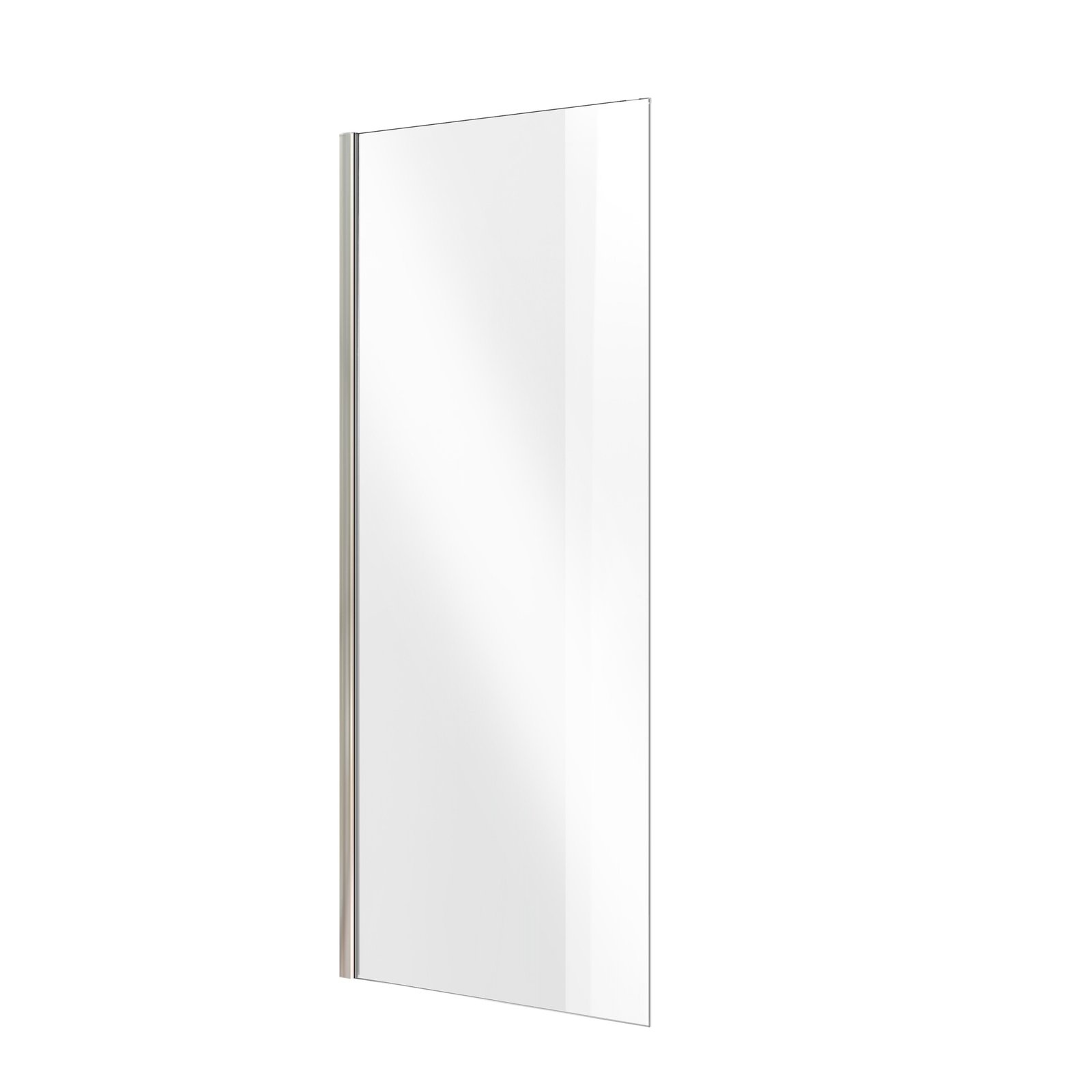 1. 6 mm grūdintas skaidrus stiklas Easy Clean2. Su 15 mm reguliavimu3. Galite pakeisti puses4. Chrome profilis5. Suderinamas su Asti durimis