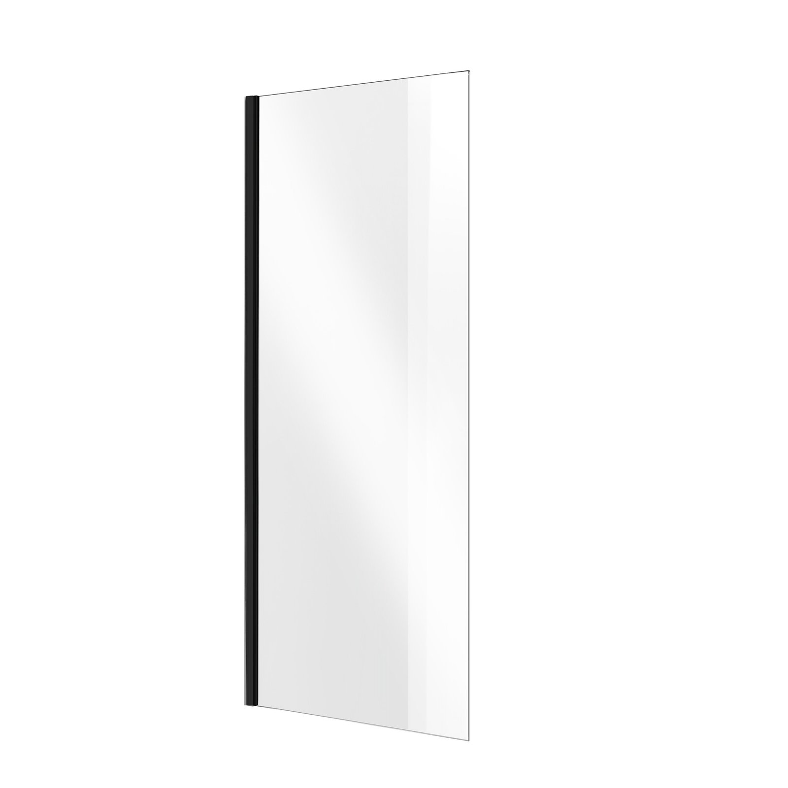 1. 6 mm grūdintas skaidrus stiklas Easy Clean2. Su 15 mm reguliavimu3. Galite pakeisti puses4. Juodas profilis5. Suderinamas su Asti durimis