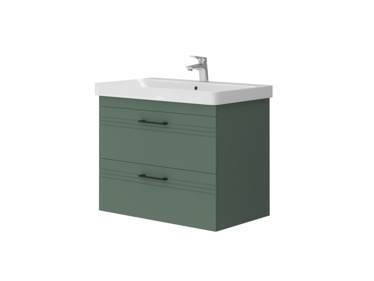 1. Spalva - smaragdo žalia2. Medžiaga - dažytos MDF plokštės (fasadas)