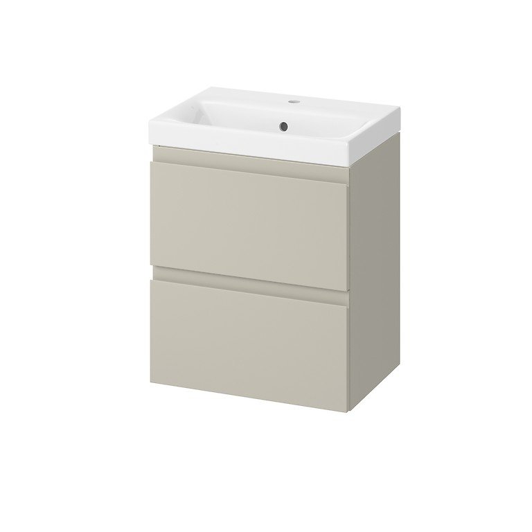 1. Cashmere spalva2. Medžiaga - dažytas MDF;3. Komplekte su kriaukle