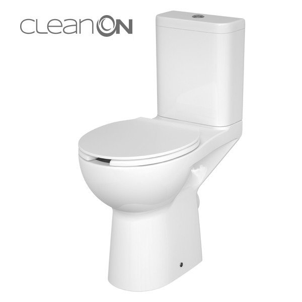 Etiuda CleanOn tualetas skirtas riboto judumo naudotojų vonios kambariams. Etiuda CleanOn unitazo išskirtiniai bruožai yra modernus dizainas ir išskirtinė Cersanit White. Naujoviška CleanOn technologija paskirsto vandenį į visus kampelius tualeto dubenėlio viduje. Be apvado konstrukcija pašalina visus kampelius