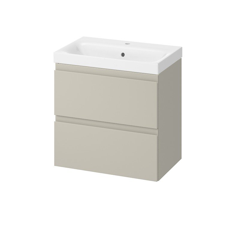 1. Cashmere spalva2. Medžiaga - dažytas MDF;3. Komplekte su kriaukle